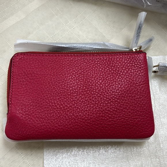 Coach Double Corner Zip Wristlet In Colorblock - Picture 6 of 9